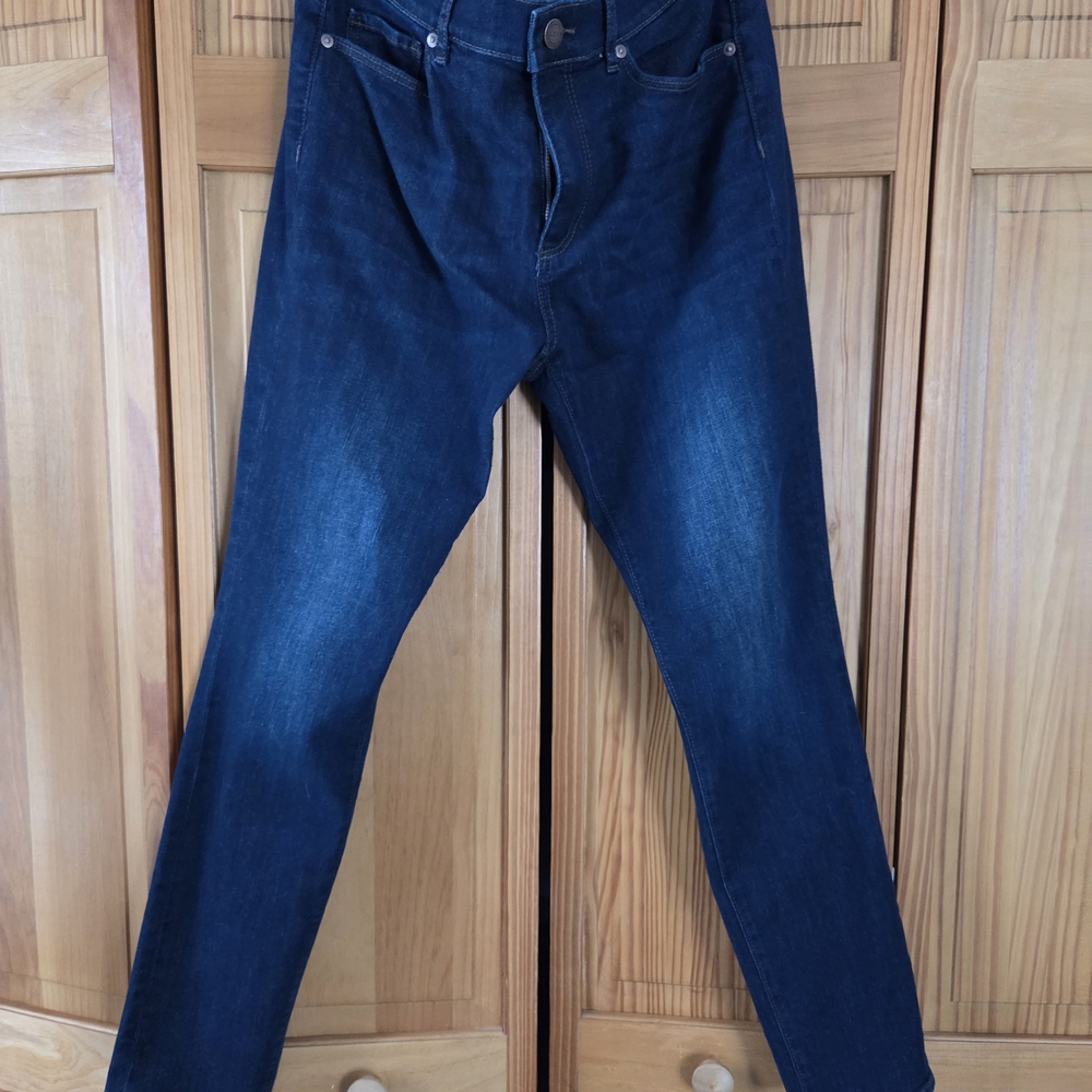 LOFT Outlet Women's Dark Blue Skinny Mid-Rise Jeans